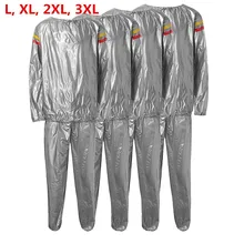 Сверхмощный Фитнес потеря веса всего тела Пот Сауна Костюм Упражнения Тренажерный Зал анти-рип ПВХ для мужчин женщин