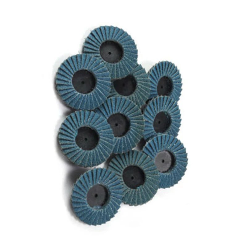 

10x 2Inch 80Grits Type R Roll Lock Flap Sanding Wheel Disc For Rotary Tool