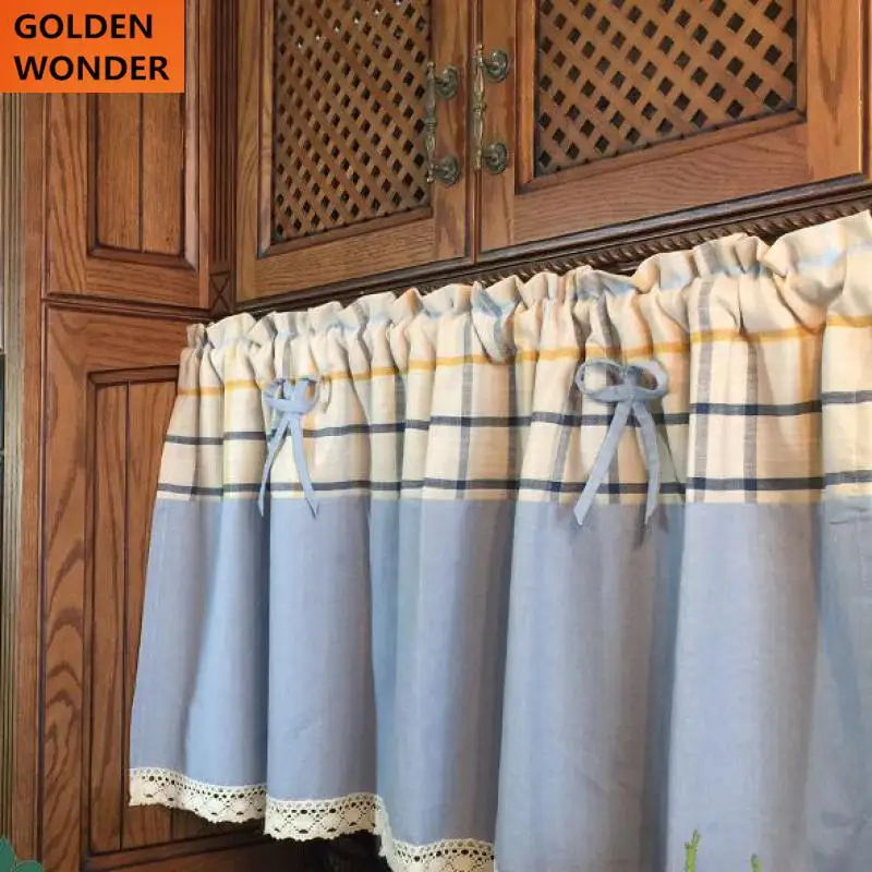 

High Quality Kitchen Curtain Coffee Curtains Cotton Home Decoration Curtain for Door Window