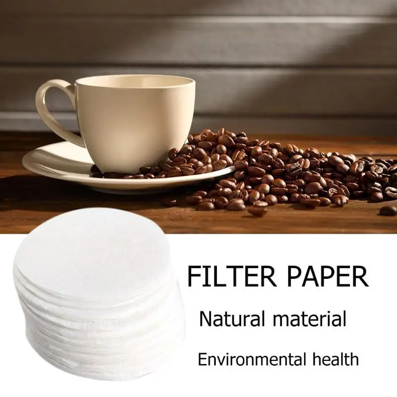 

100pcs/pack Natural Coniferous Hand Drip Paper Coffee Filter Espresso Coffee Filter Packs Tea Bag Strainer Green Tea Infuser