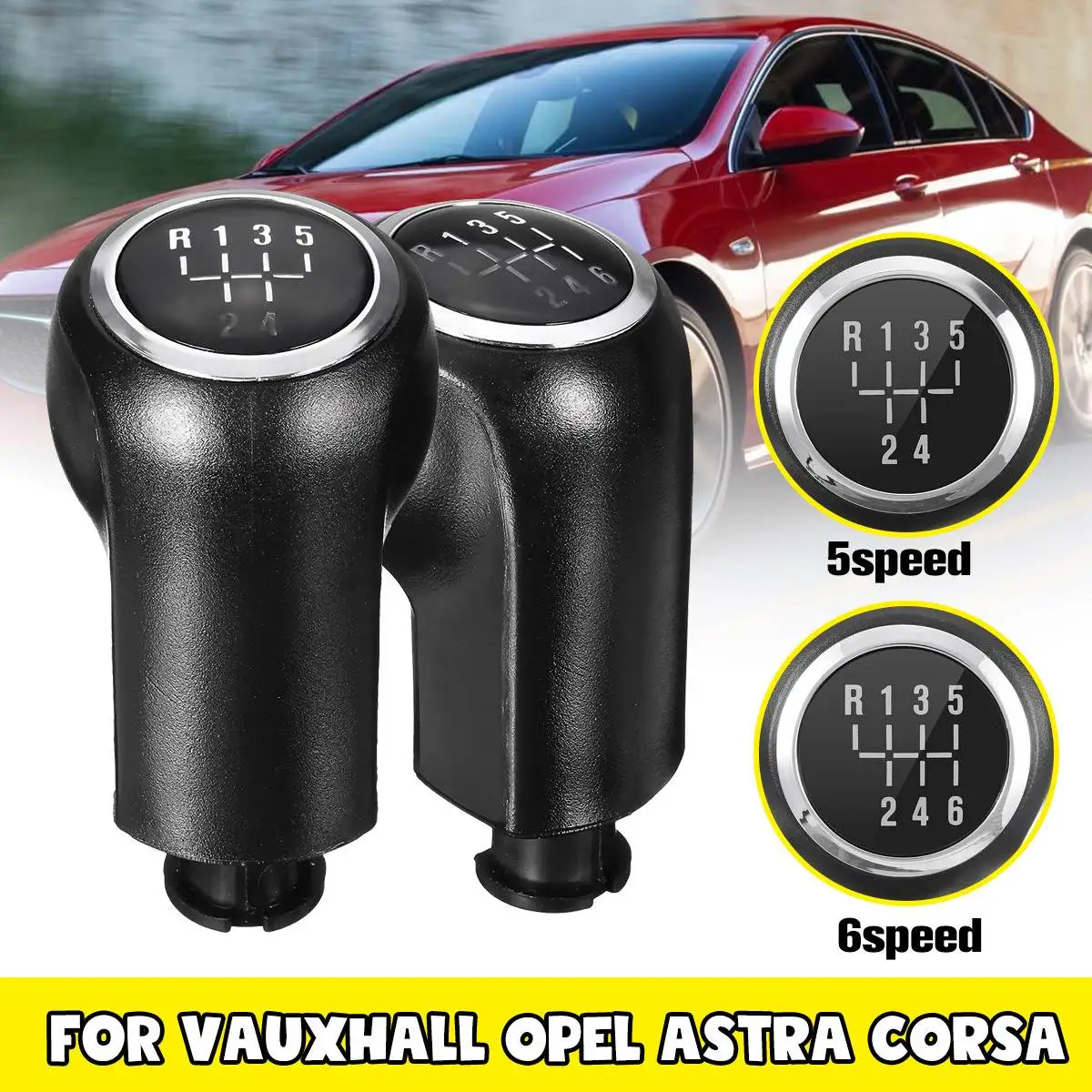 

5/6 Speed Gear Shift Knob Lever Stick Pen For Opel Astra H III MK5 Zafira B Corsa D for Vauxhall 2005-2010 5738025 5738040