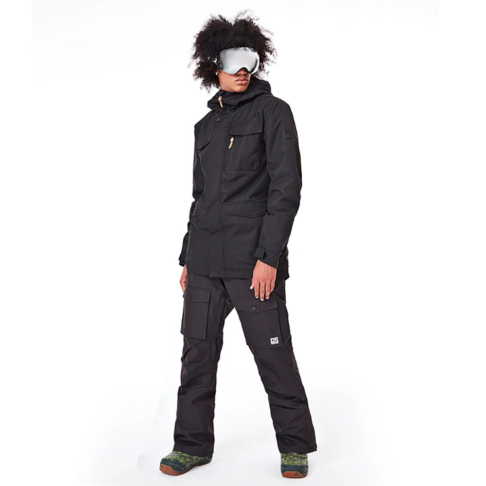 

GSOU SNOW Brand Ski Suit Men Skiing Jacket Snowboarding Pants Waterproof Mountain Skiing Suits Winter Male Outdoor Sport Clothes