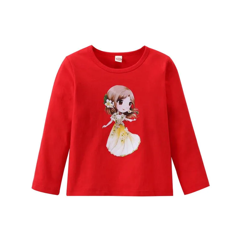 Spring Autumn New Children's Clothing Lolita Style Long-Sleeve Baby Girl Solid Color Cartoon Animal Girl Basic T-Shirt Spring Autumn New Children's Clothing Lolita Style Long-Sleeve Baby Girl Solid Color Cartoon Animal Girl Basic T-Shirt
