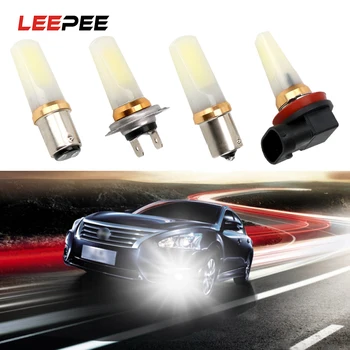 

LEEPEE H7 H11 1156 1157 COB LED Car Headlight Driving Fog lights DRL Daytime Running Light White 9W Auto Fog Lamp Super Bright