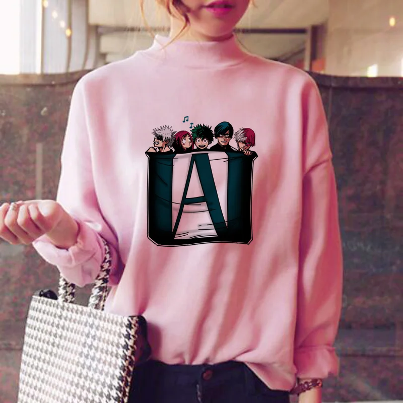 

my hero academia my hero academy(14) hoodies women clothes ulzzang winter sweatshirt female harajuku fashion oversized fleece