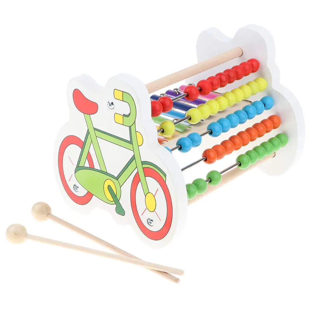 

Multifunctional Wooden Development Toy Abacus Xylophone Mathematical Musical Early Educational Toys Gift for Children Baby Kids