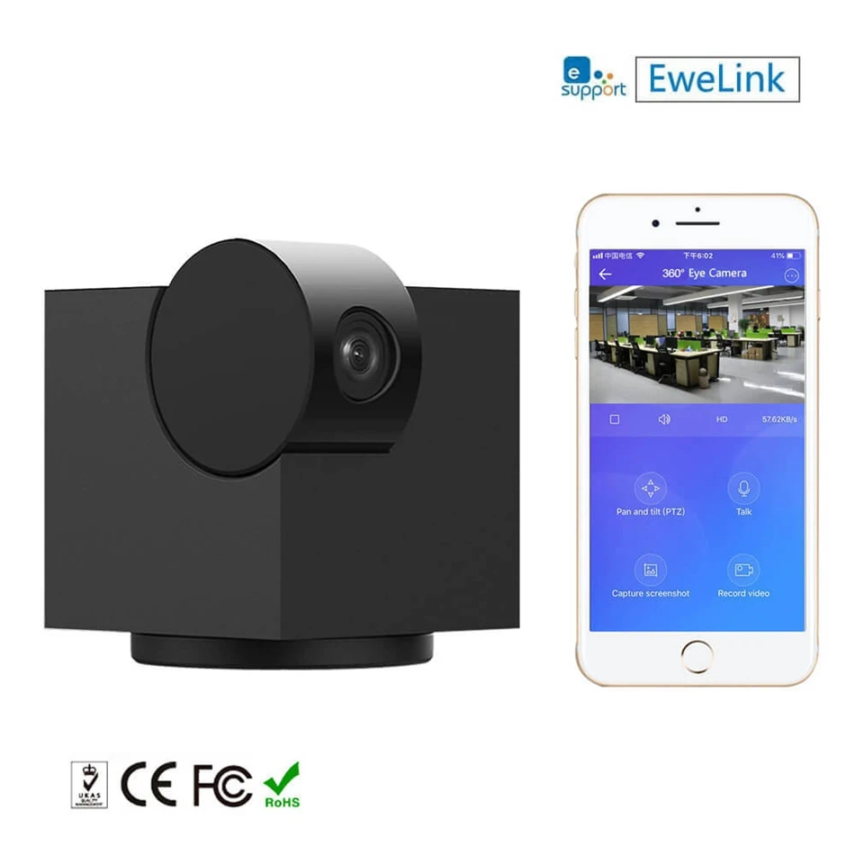

1080P HD WiFi Wireless IP Camera Pan/till Night Vision Motion Detect Security Camera Monitor Support Cloud Storage 128G TF Card