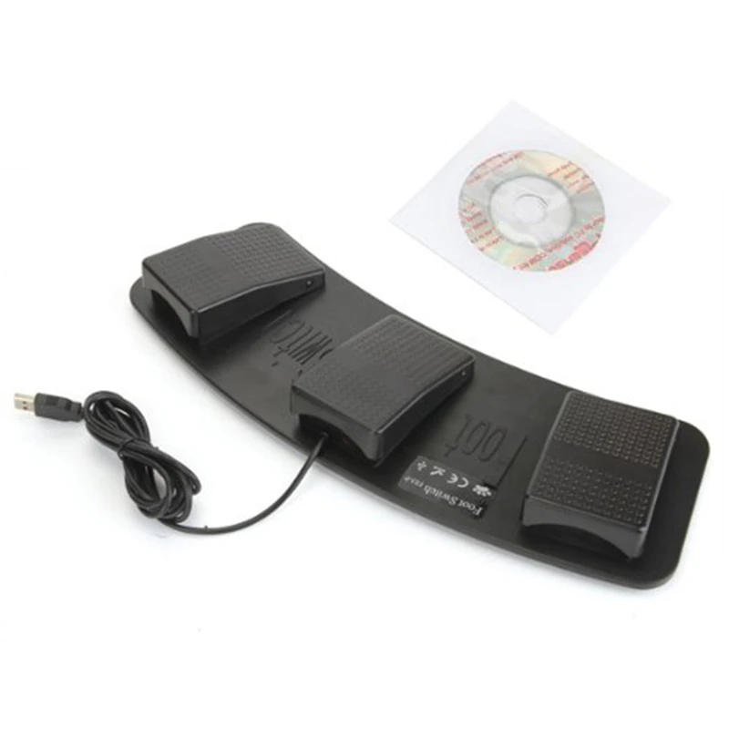 Fs3 P Usb Тройная ножная педаль Управление клавиатурой мышь 3 педали имитировать