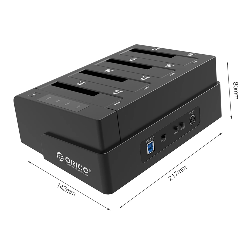 ORICO 6648US3 4-Bay USB 3,0 2,5/3,5 дюймов SATA внешний жесткий диск HDD док-станция Док-станция для Off-line с настраиваемым потоком воздуха, клон kayfun док-станции