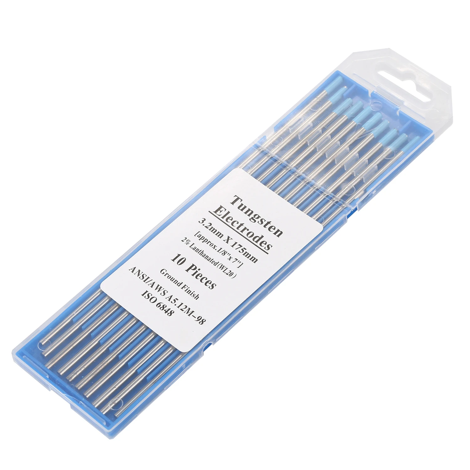 TIG сварочные вольфрамовые электроды 2% Lanthanated (синий WL20) 10 Pack|Вольфрамовый