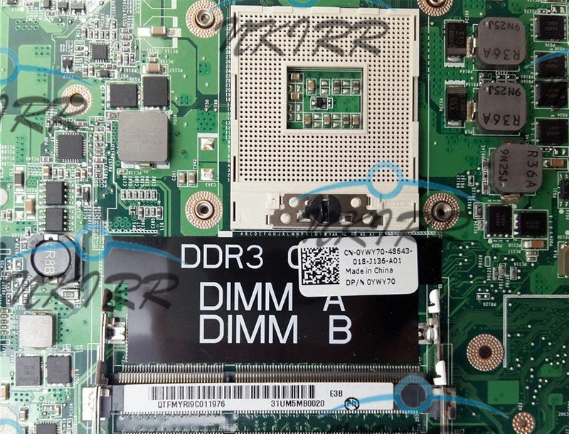 100 Working Ywy70 74tpy Daum3bmb6e0 Rev E Rev A00 Pwb Y7gf3 Pga989 System Board Motherboard For Dell Inspiron 1764 Laptop Laptop Motherboard Aliexpress