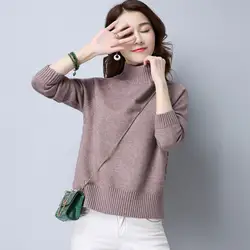 Новинка весны кашемировый свитер корейский короткий пуловер вязание без подкладки верхняя одежда Свитеры для женщин и пуловеры для