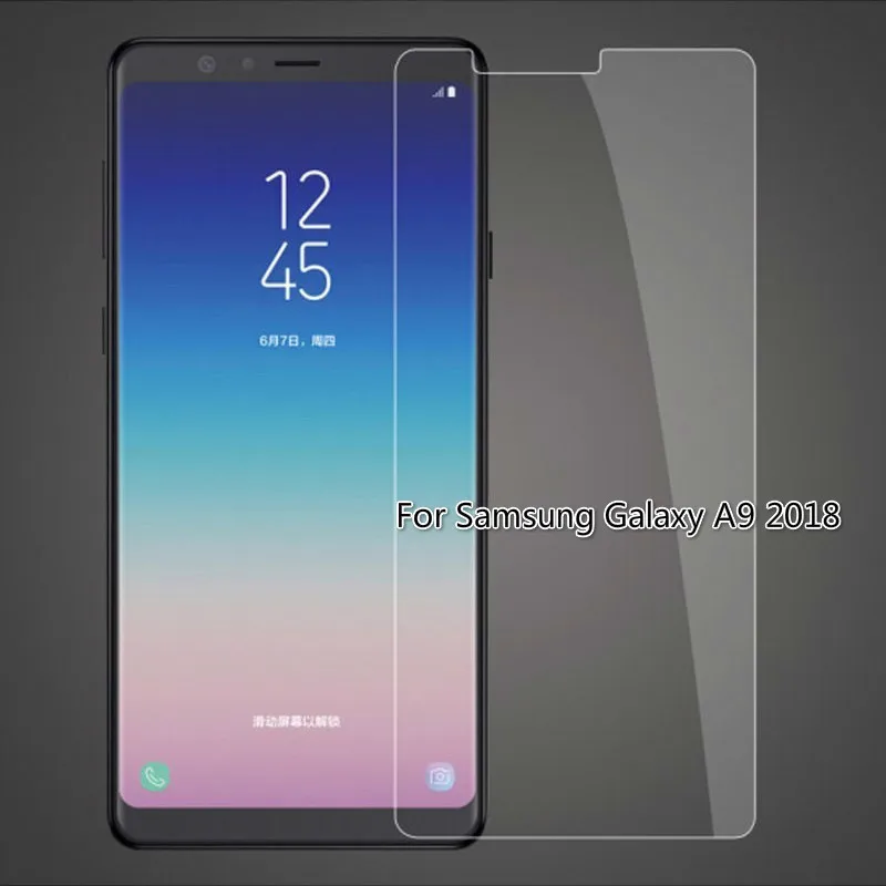 Защитное стекло закаленное 9H для Samsung Galaxy A9 2018 защитная пленка 6 3 дюйма|Защитные