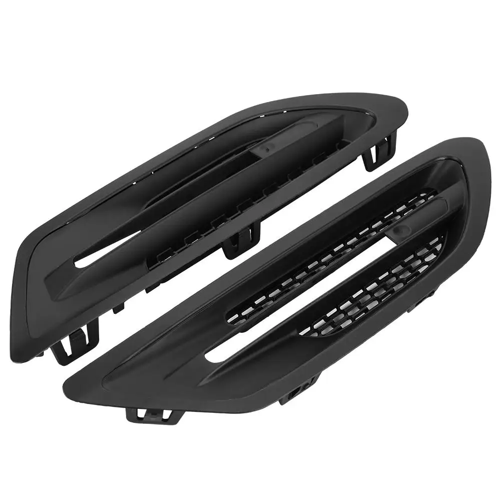 

1 Pair Car Styling Side Air Flow Fenders Vent Grills Left & Right ABS Stickers Matte Black For BMW M5 F10 F18 2010-2016