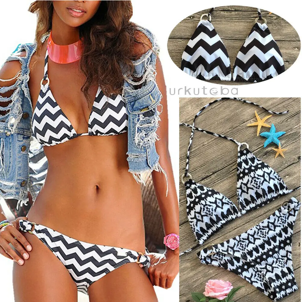 2019 Newest Hot Women Bikini Set Swimsuit Beachwear Swimwear No Padded monokini Bra Bathing Suit