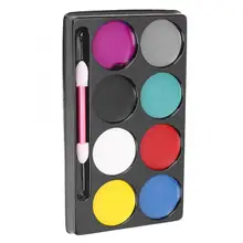 8 цветов, набор краски для тела, нетоксичные масляные краски для лица, тела, дня Хэллоуина, детский набор для макияжа, краски для дня рождения, подарок