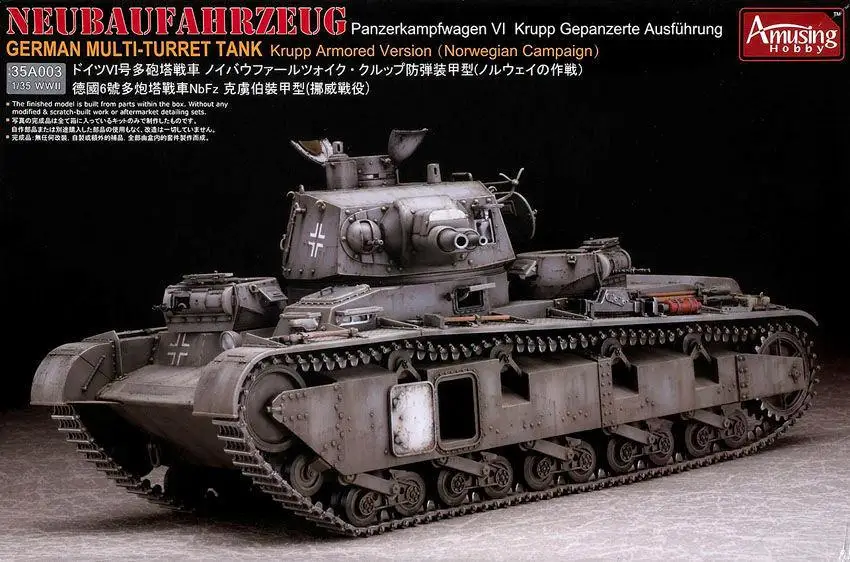 

Amusing Hobby 35A0031/35 Panzerkampfwagen VI Neubaufahrzeug Krupp Version 2018