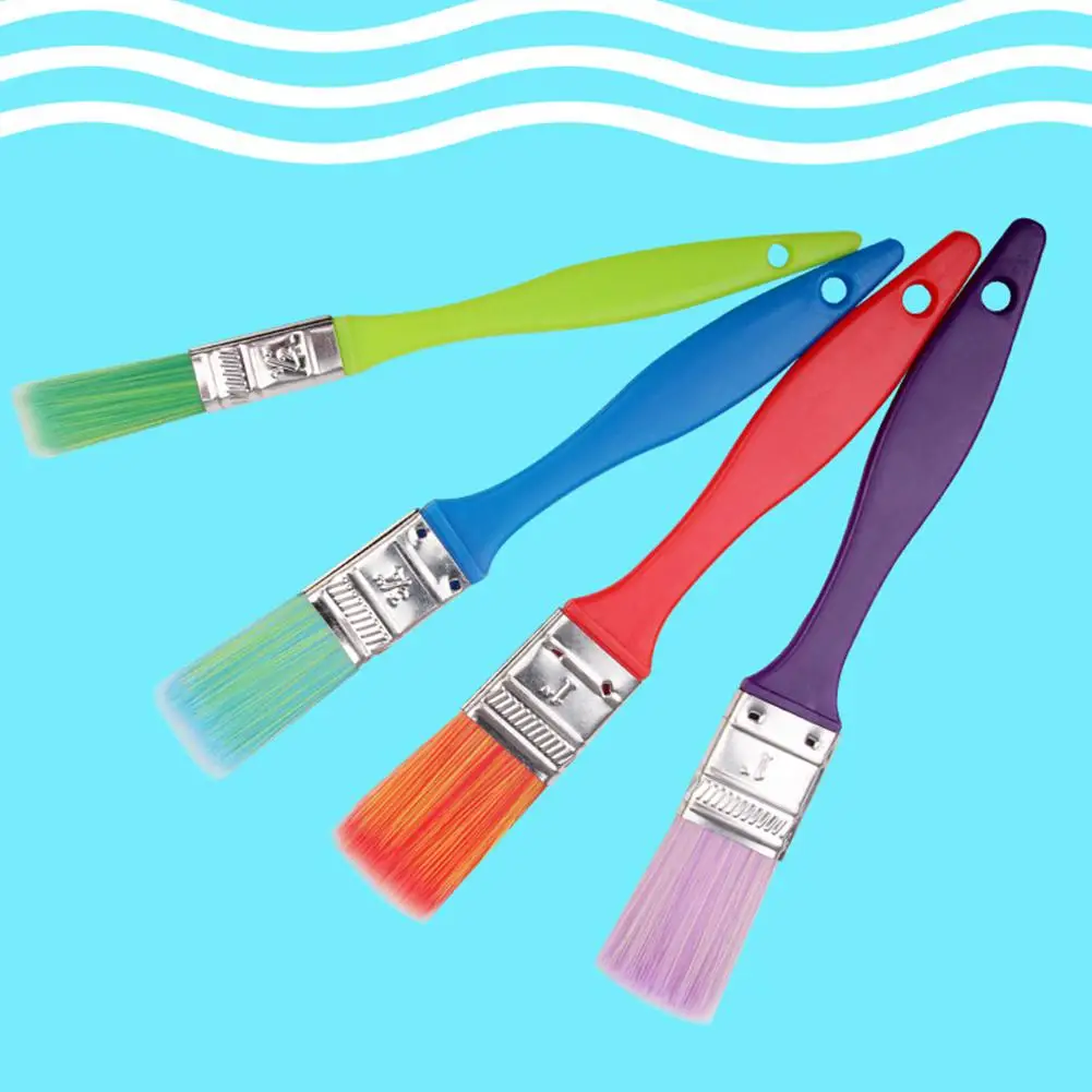 4pcs/set Colorful DIY Children Painting Brush Nylon Hair Brush Early Education Brush R20