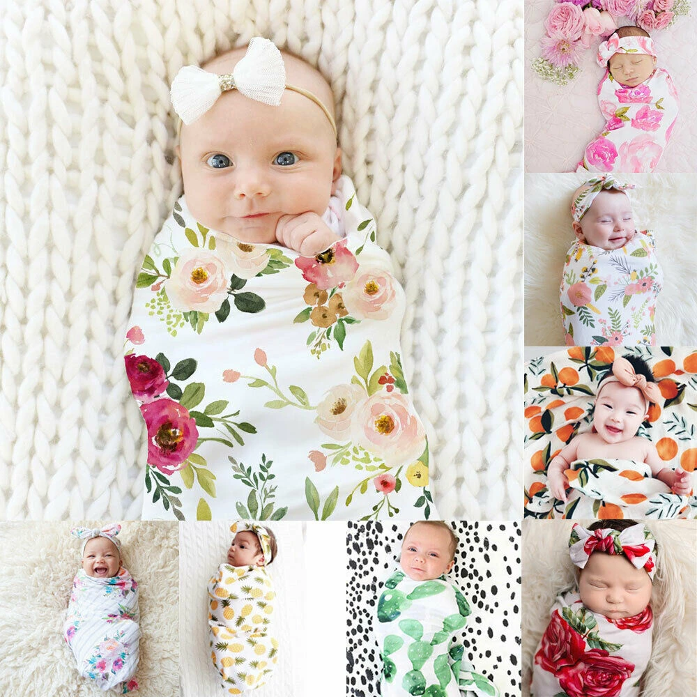 swaddle and headband set