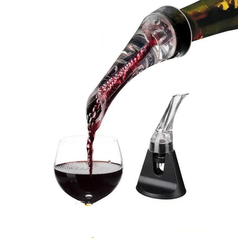 

Red Wine Whiskey Magic Aerator Decanter Essential Set Quick Aerating Pourer Glass Red Wine Bottle Mini Travel Aerator