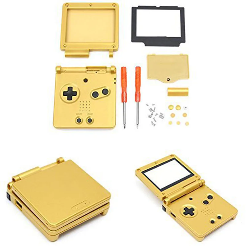 Replacement Complete Full Housing Shell Case Cover Part For Gameboy Advance Sp Ga Sp Gold