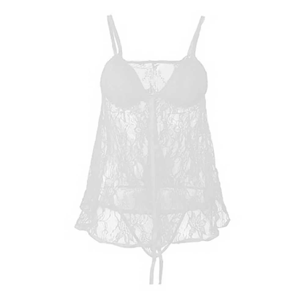 Новинка женское кружевное платье нижнее белье Babydoll ночное g стринги боди летнее