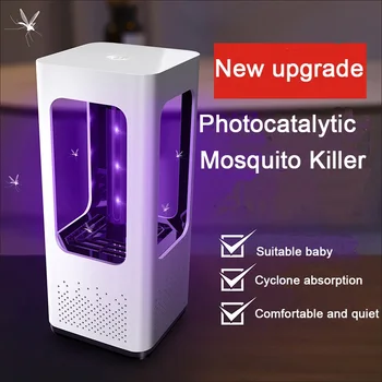 

Electric USB Photocatalytic Mosquito Killer Lamp Trap Pest Control LED Bug Anti Mosquito Insect Repellent Fly UV Night Light