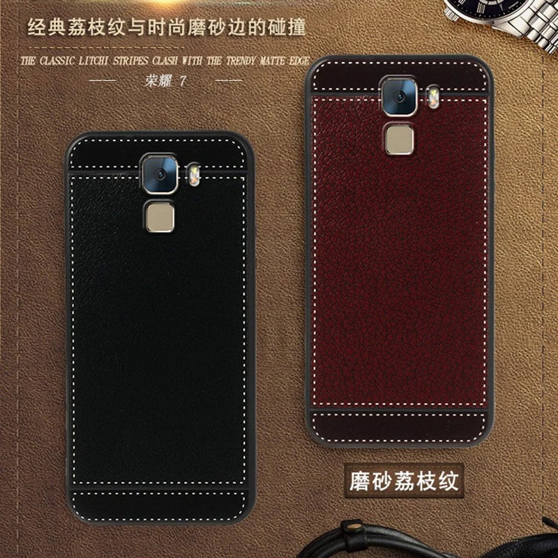 Чехол iSecret для Huawei honor 7 кожаный женский чехол 5 2 дюйма мягкий черный силиконовый