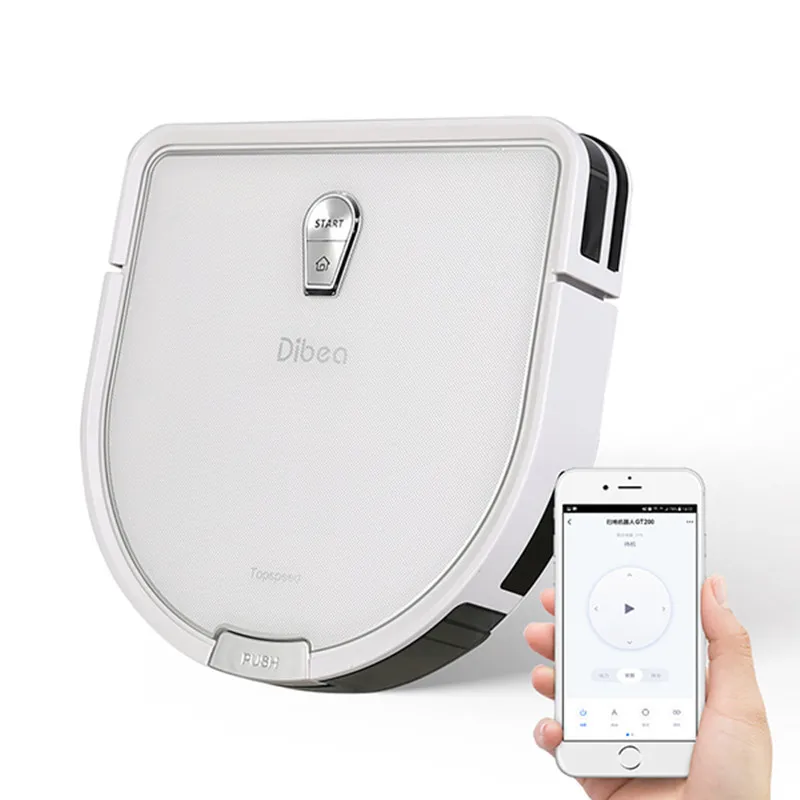 Dibea GT200 Smart Gyroscope Robot Vacuum Cleaner For Home Automatic Sweeping Dust Sterilize Smart Planned Washing Mopping