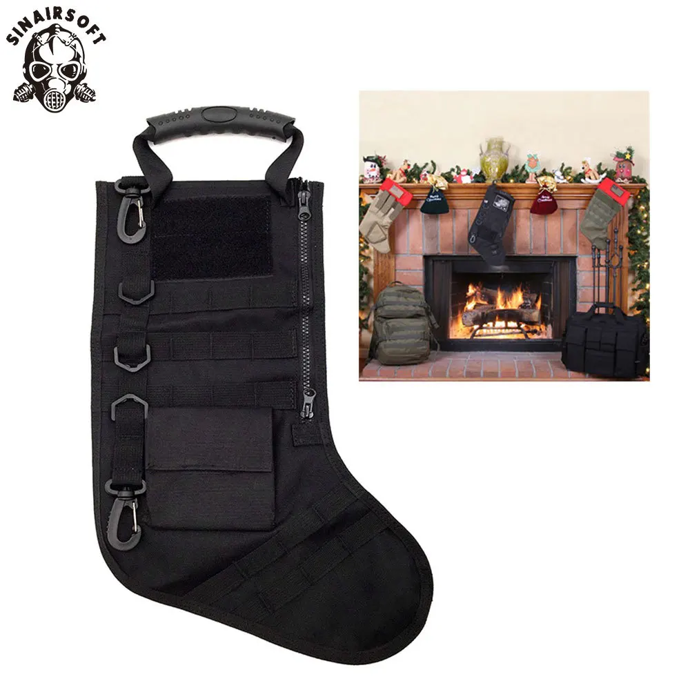 Tactical Molle Christmas Stocking Bag Dump Drop Pouch Utility Storage Military Ammo Combat Hunting Socks Gift Pack |