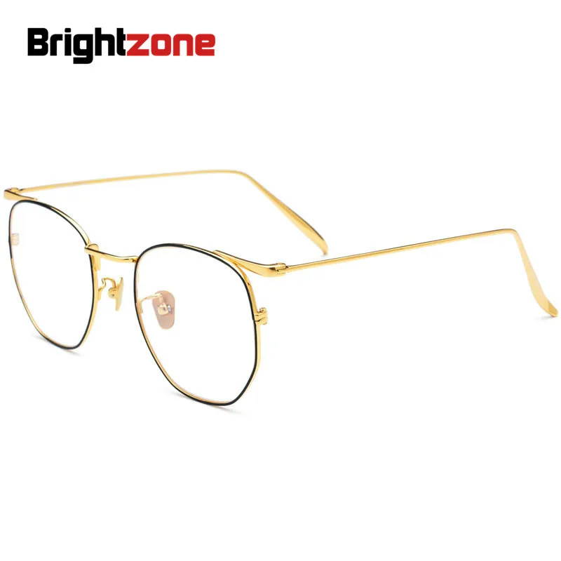

Brightzone 2019 Fashion Myopic Eye Brands Frame Men Women Pure Titanium Optical Ladies Glasses Prescription For Eyeglasses Rims