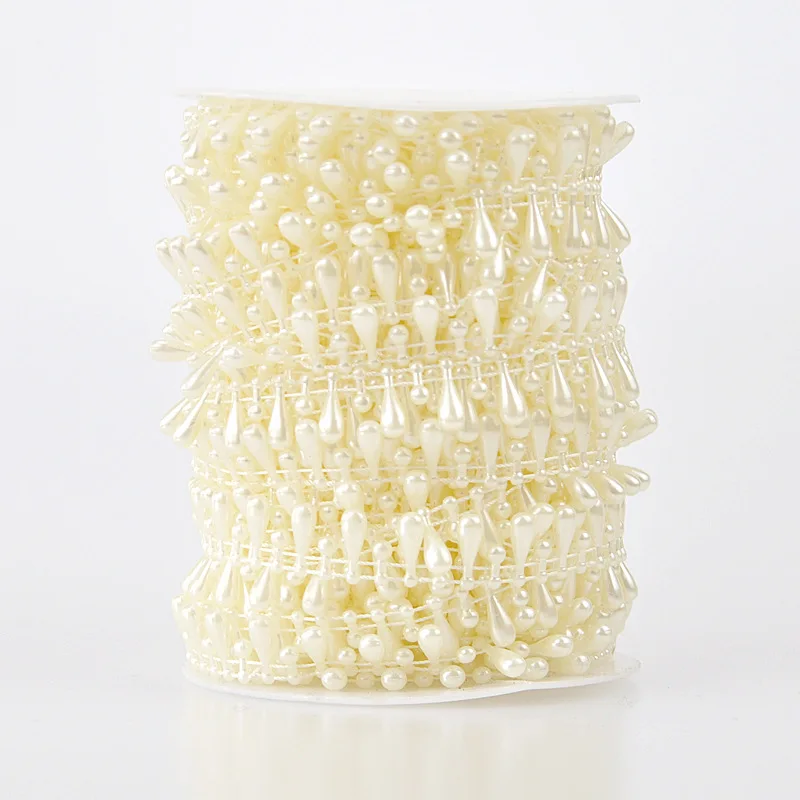 

New Arrive water drop cotton thread bead chain 15 Meters reel packaging clothing DIY wedding party Hotel Romantic decorations