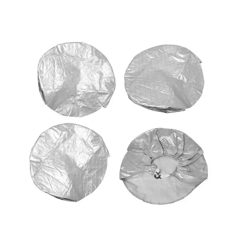 

4pcs Winter Tire Cover Case Car Spare Tire Cover Storage Bags Carry Tote Polyester Tire For Car Wheel Protection Covers 4 Season
