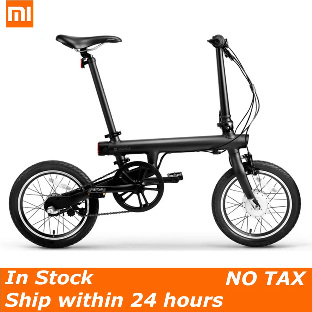 

100% Original Xiaomi QiCYCLE - EF1 Folding Electric Bike Bluetooth Smart Electric Bicycle 16inch Mini Bicycle APP No Any Tax