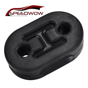 

SPEEDWOW Universal Black 2 Holes 10mm Car Exhaust Tail Pipe Mount Brackets Hanger Insulator Automobiles Parts