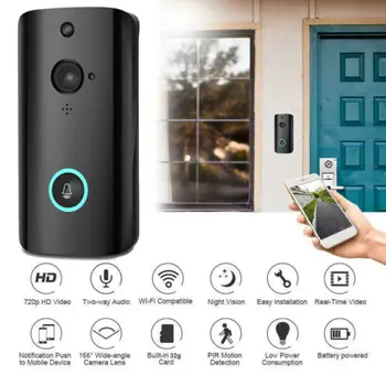 

Wireless Video Doorbell Multifunction Smart Wireless WiFi DoorBell Smart Phone Door Visual IR Recording 3B01