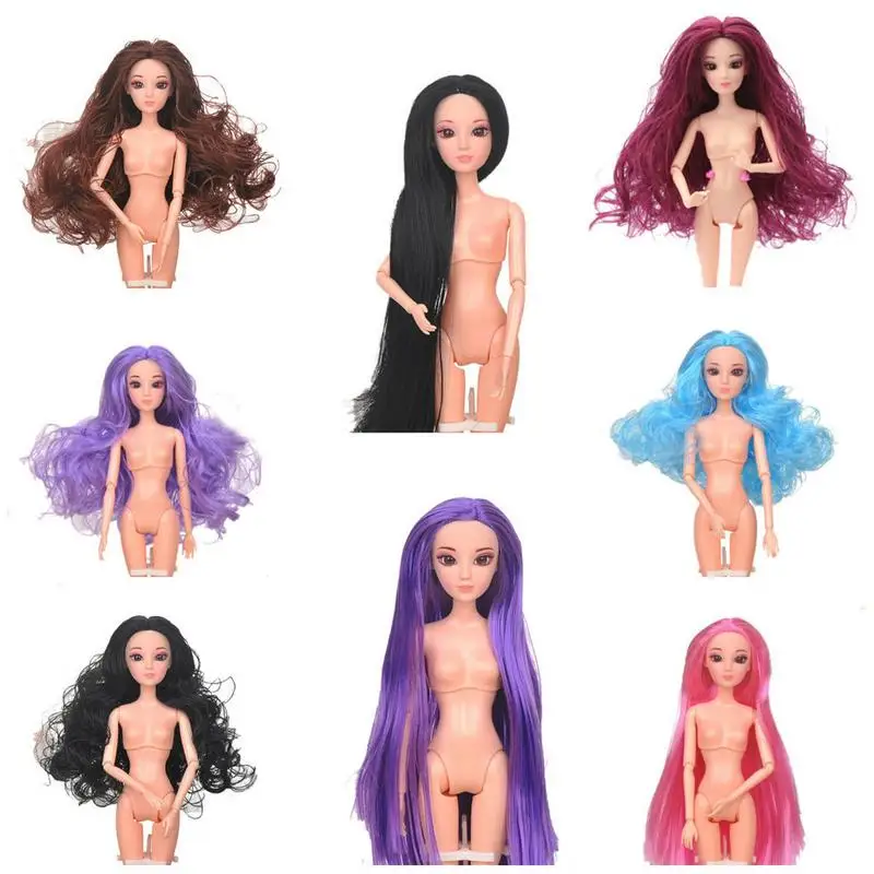 1/6 BJD шарнир Кукла Обнаженная тело 12 подвижные шарнирные DIY куклы 3D голова