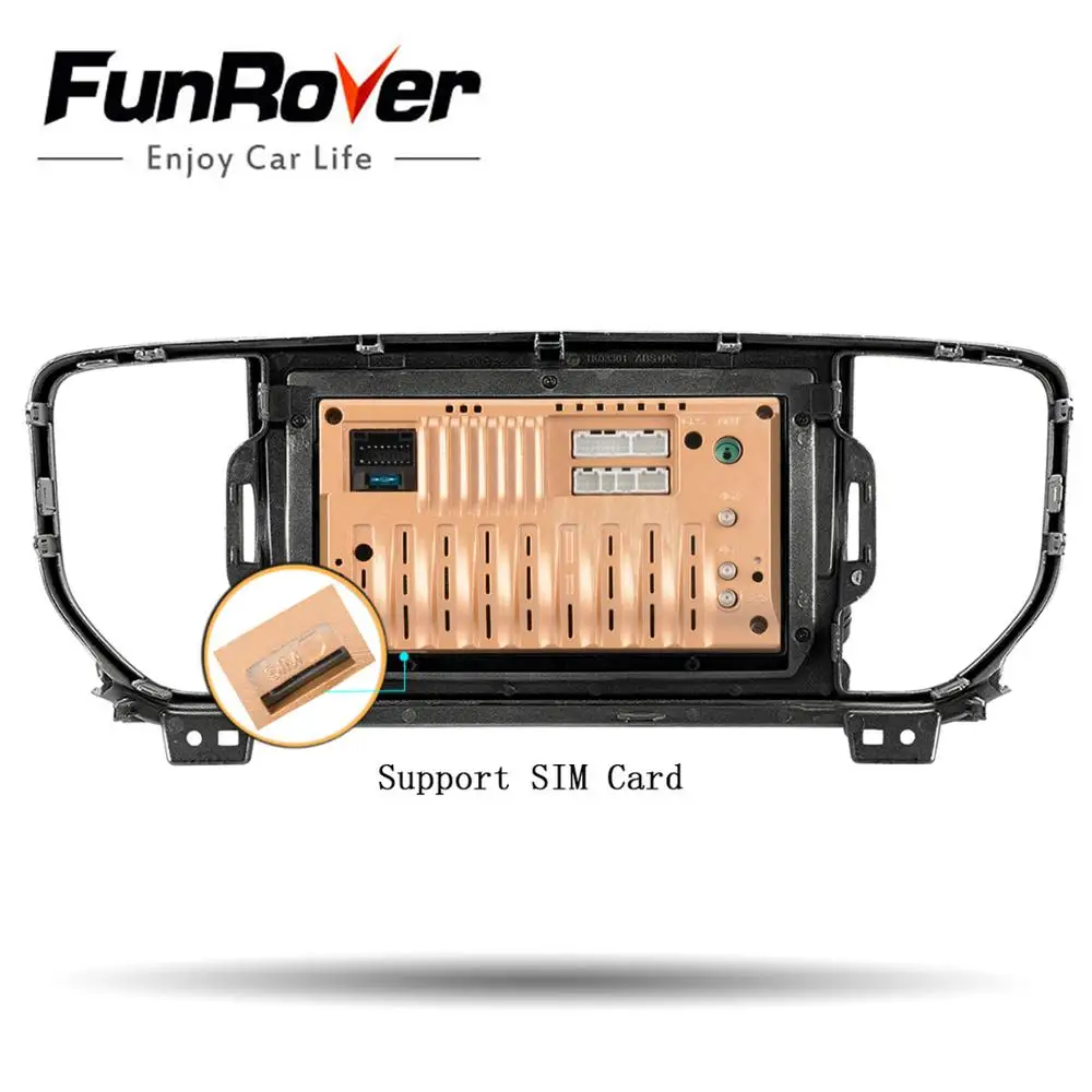 Perfect Funrover 8" android9.0 car multimedia player for KIA sportage KX5 2016 2017 2 din car dvd radio gps navigation stereo 4G+64G BT 5