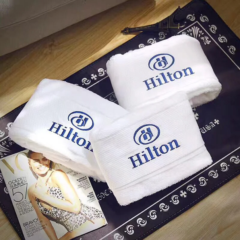 Полотенце хлопок банное полотенце Заказная вышивка гостиничное полотенце для лица персонализированное индивидуальное спортивное полотенце коричневый подарок с логотипом