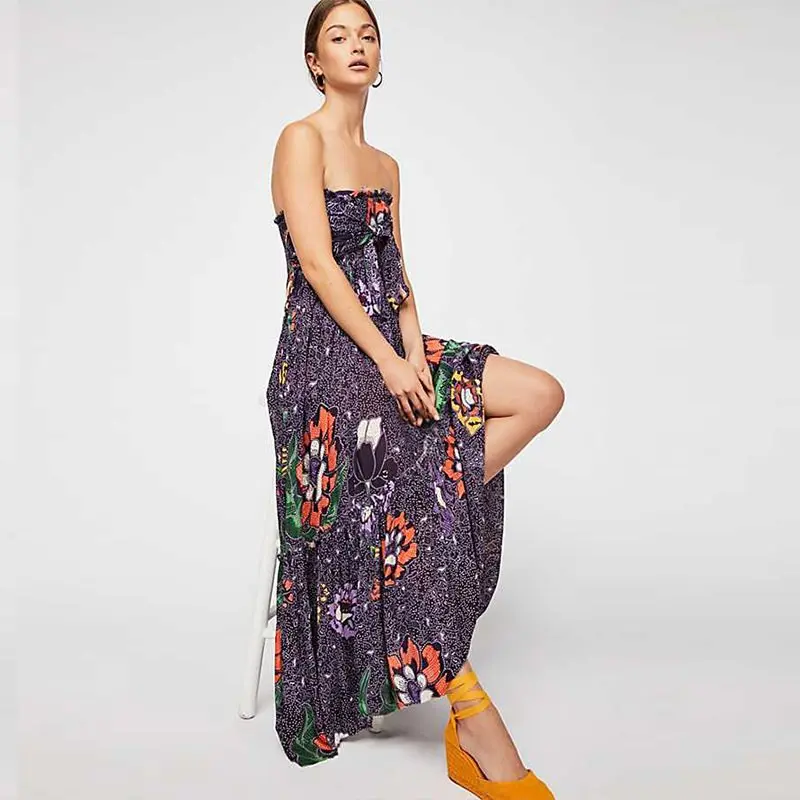 Летние сексуальные вечерние женские макси платья повседневные пляжные Милые