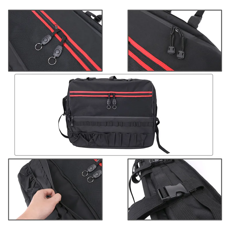 Задняя боковая рулонная барная клетка органайзер сумка для хранения с