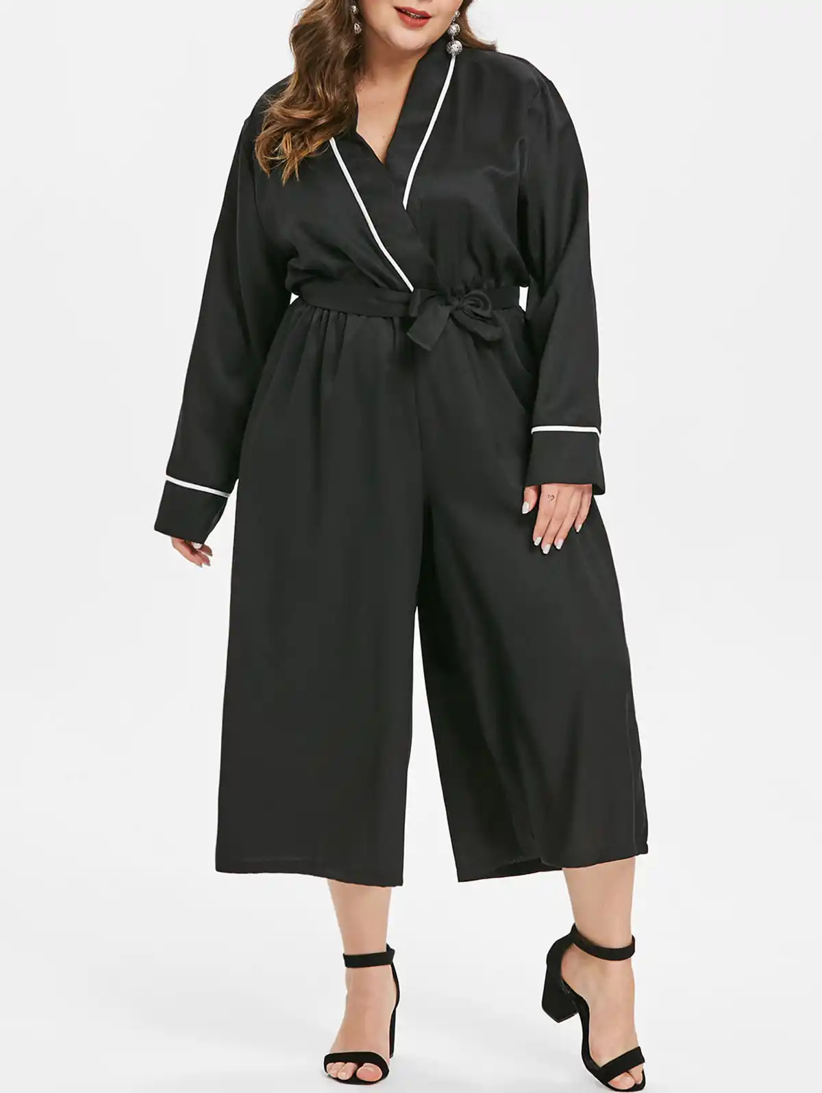 surplice jumpsuit