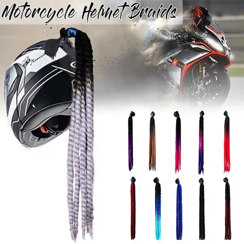 HELMET PONYTAIL RED ..MOTORCYCLE,SKATEBOARD or BIKE