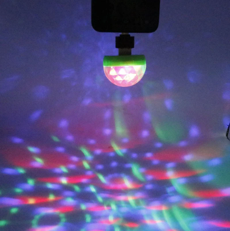 

Mini USB Disco Light DMX RGB Stage Projector Holiday Party New Year's Product Christmas Decorations Wedding Party Lamp