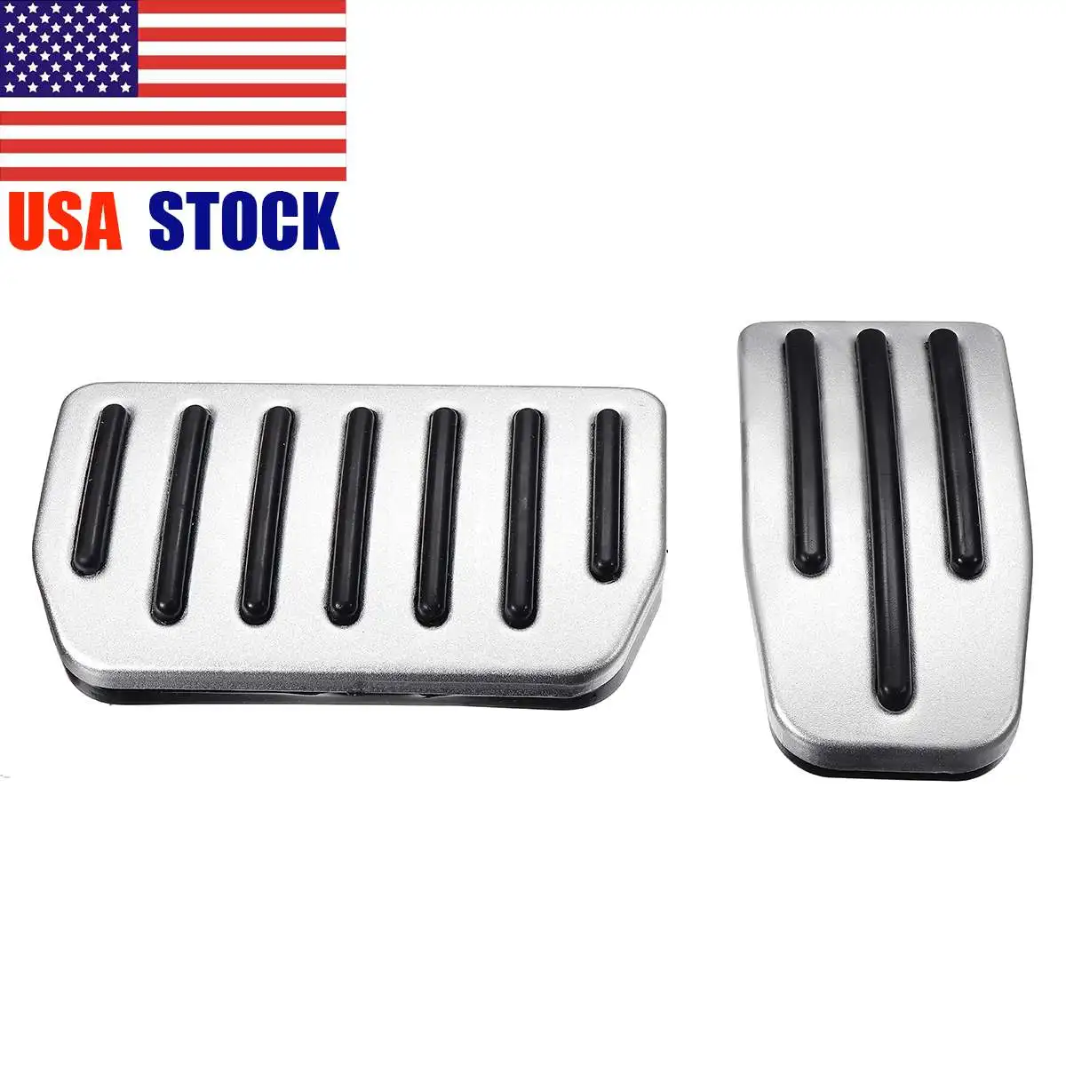 

2Pcs/Set Aluminum Alloy Non-Slip Performance Foot Pedal Pads For Tesla Model S Model X Car Auto Replacement Brake Parts Kit