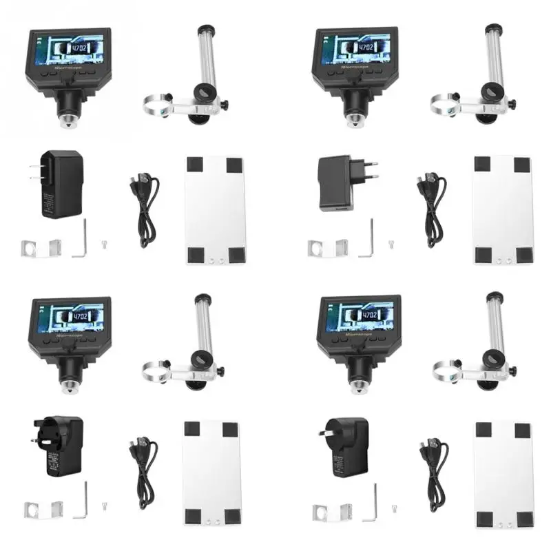 

Portable 4.3 G600 1-600X Magnifier 1080P LCD Digital Microscope 100-250V