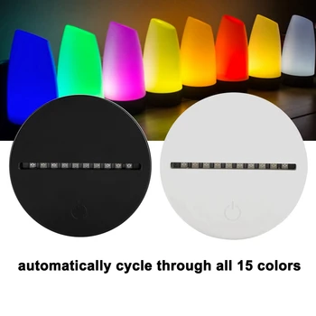 

LED Night Light Base With Touch Control 3W 5V USB LED Table Desk Lamp Base For Decor Kid Gifts