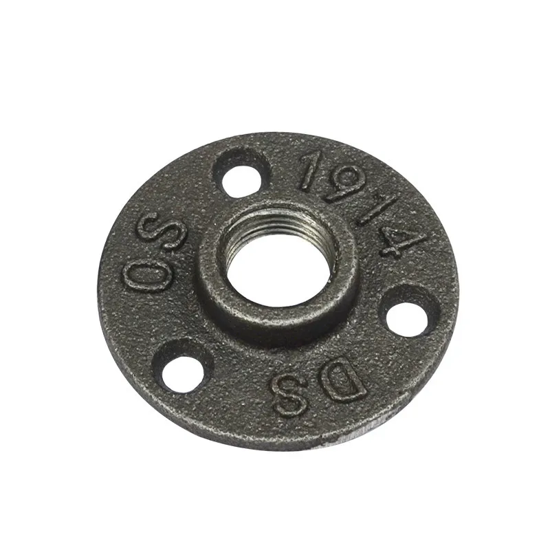 1 ''/1/2'' 3/4 ''декоративный настенный фланец из ковкого чугуна фитинги для