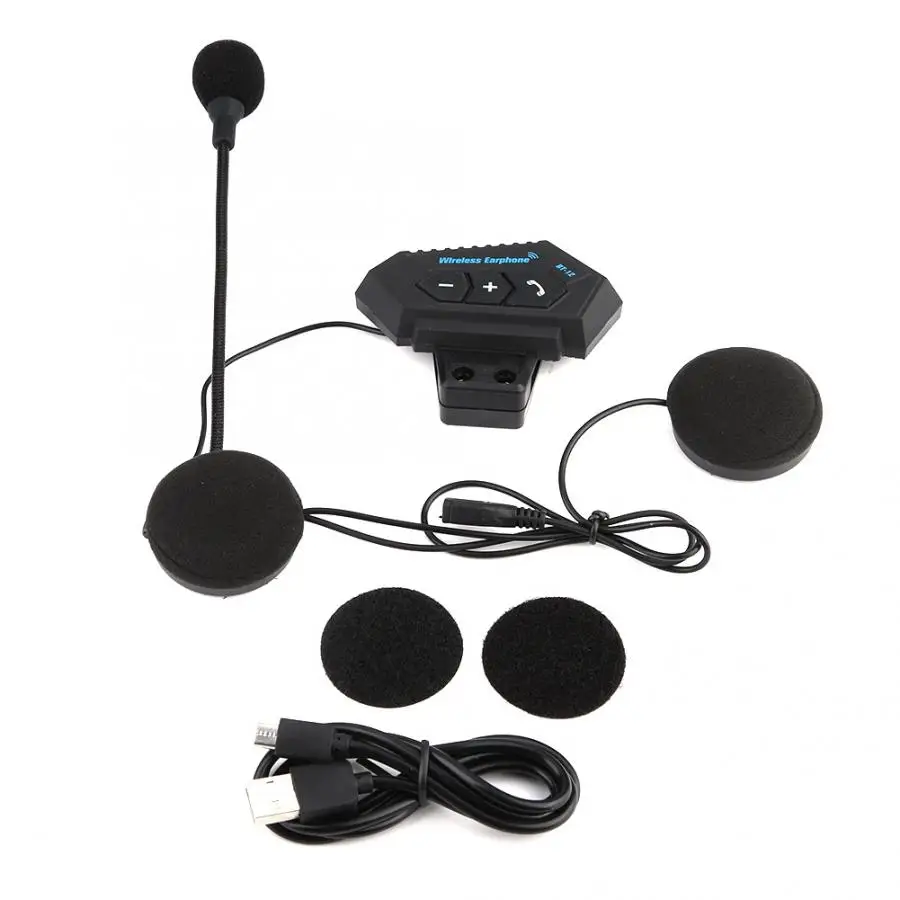 

BT V4.1 + EDR Motorcycle Helmet BT Headset Headphone Speakers Support Hands-free Calling for answering rejecting hanging
