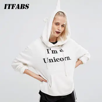 

Hirigin Unisex Harajuku Sweatshirts 2019 Newest Women Unicorn Hoodies Sweatshirt Long Sleeve Pullover Hooded Jumper Tops